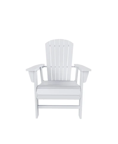 WestinTrends Outdoor Patio Shell-back Adirondack Dining Chair Weather Resistant