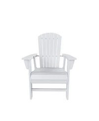 WestinTrends Outdoor Patio Shell-back Adirondack Dining Chair Weather Resistant