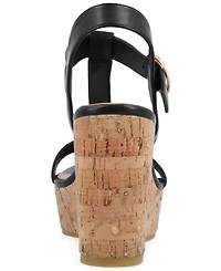 Journee Collection Women's Matildaa Platform Wedge Sandals