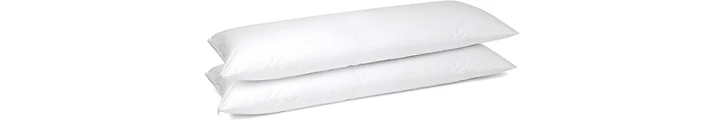 The Grand Poly-Cotton Zippered Pillow Protector - 200 Thread Count - Protects Against Dust, Dirt, and Debris - Body Size - 2 Pack