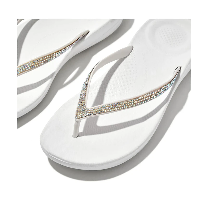 FitFlop Women's Iqushion Sparkle Flip-Flop Sandal
