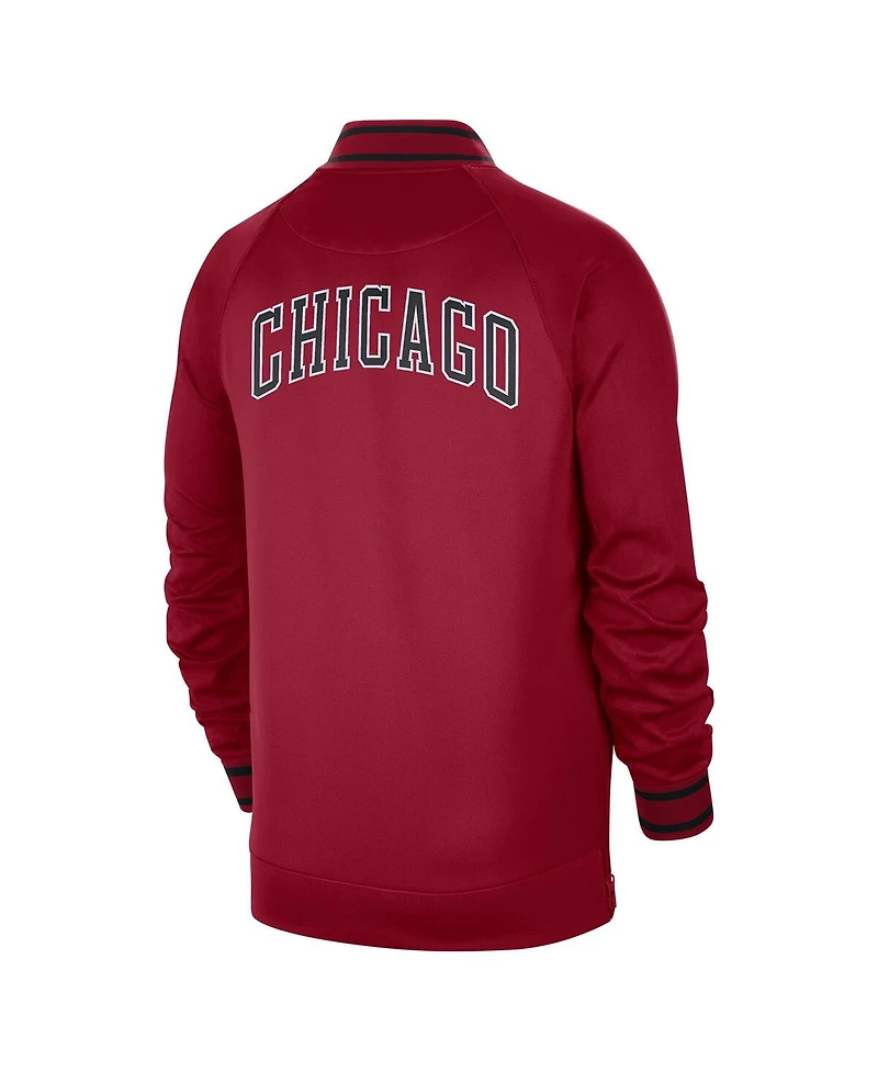 Men's Nike Red, White Chicago Bulls 2022/23 City Edition Showtime Thermaflex Full-Zip Jacket