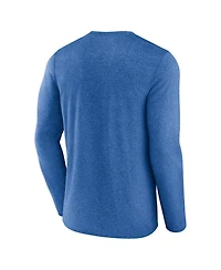 Men's Fanatics Heathered Royal Philadelphia 76ers Where Legends Play Iconic Practice Long Sleeve T-shirt