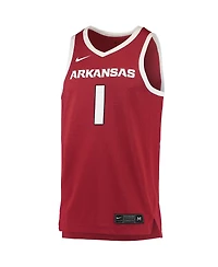 Men's Nike #34 Crimson Arkansas Razorbacks Replica Jersey