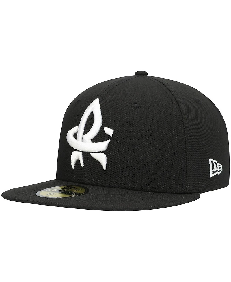 Men's New Era Black Rocket City Trash Pandas Authentic Collection Team Alternate 59FIFTY Fitted Hat