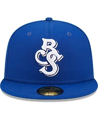 Men's New Era Blue Biloxi Shuckers Authentic Collection 59FIFTY Fitted Hat