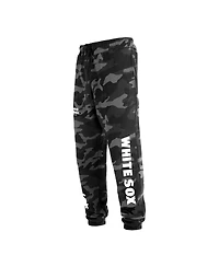 Men's New Era Black Chicago White Sox Camo Jogger Pants