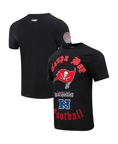 Men's Pro Standard Black Tampa Bay Buccaneers Old English T-shirt