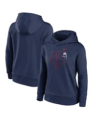 Women's Nike Navy Minnesota Twins 2023 Big Game Fleece Pullover Hoodie