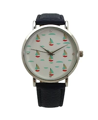 Olivia Pratt Soft Band Sailing Boats Dial Women Watch