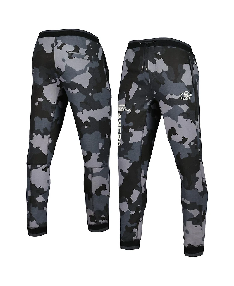 Men's and Women's The Wild Collective Black San Francisco 49ers Camo Jogger Pants