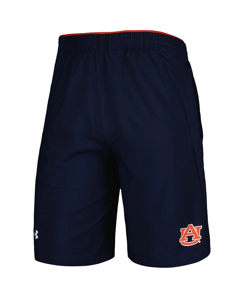 Men's Under Armour Navy Auburn Tigers Woven Shorts