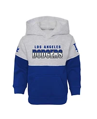 Toddler Boys and Girls Royal, Heather Gray Los Angeles Dodgers Two-Piece Playmaker Set