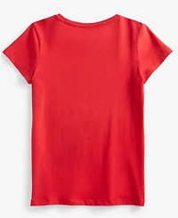 Guess Big Girls Triangle Rhinestone Logo T-shirt