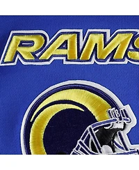 Men's Pro Standard Royal Los Angeles Rams Mash Up Pullover Sweatshirt