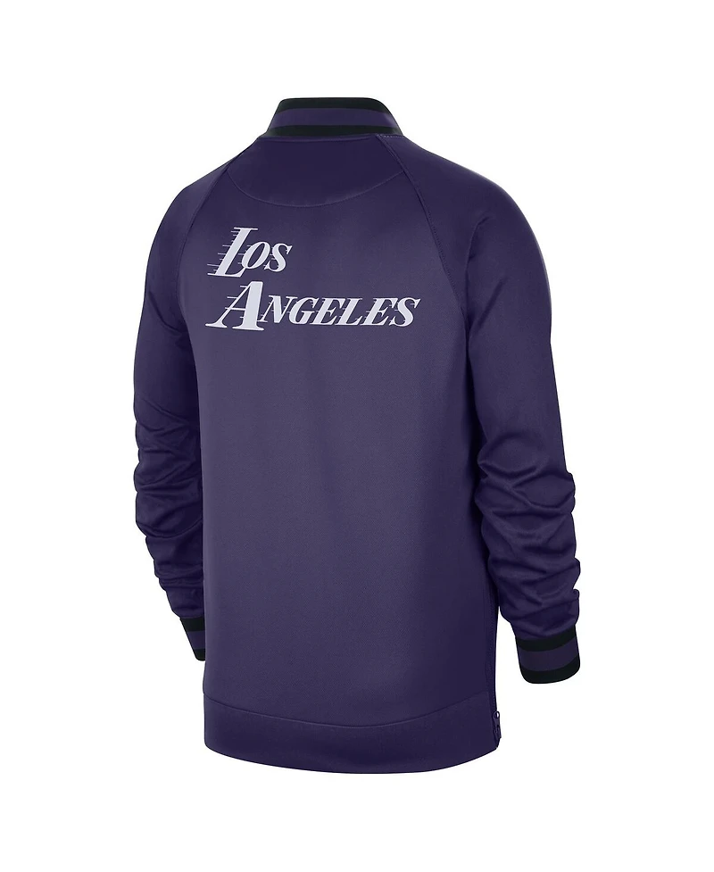 Men's Nike Gray, White Los Angeles Lakers 2022/23 City Edition Showtime Thermaflex Full-Zip Jacket