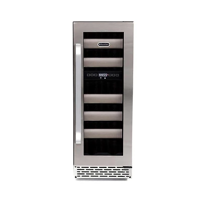Whynter Elite 17 Bottle Stainless Steel Dual Zone Built-in Wine Refrigerator