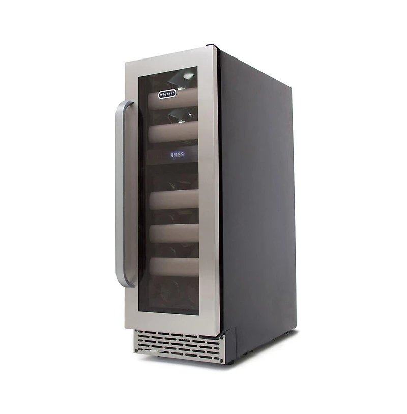 Whynter Elite 17 Bottle Stainless Steel Dual Zone Built-in Wine Refrigerator