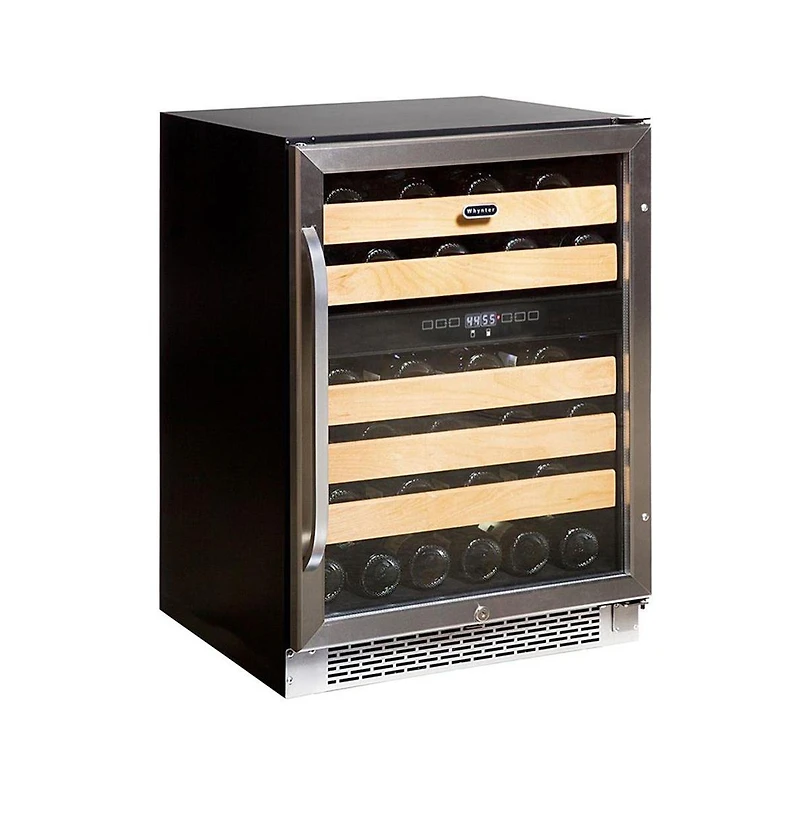 Whynter 46 bottle Dual Temperature Zone Built-In Wine Refrigerator