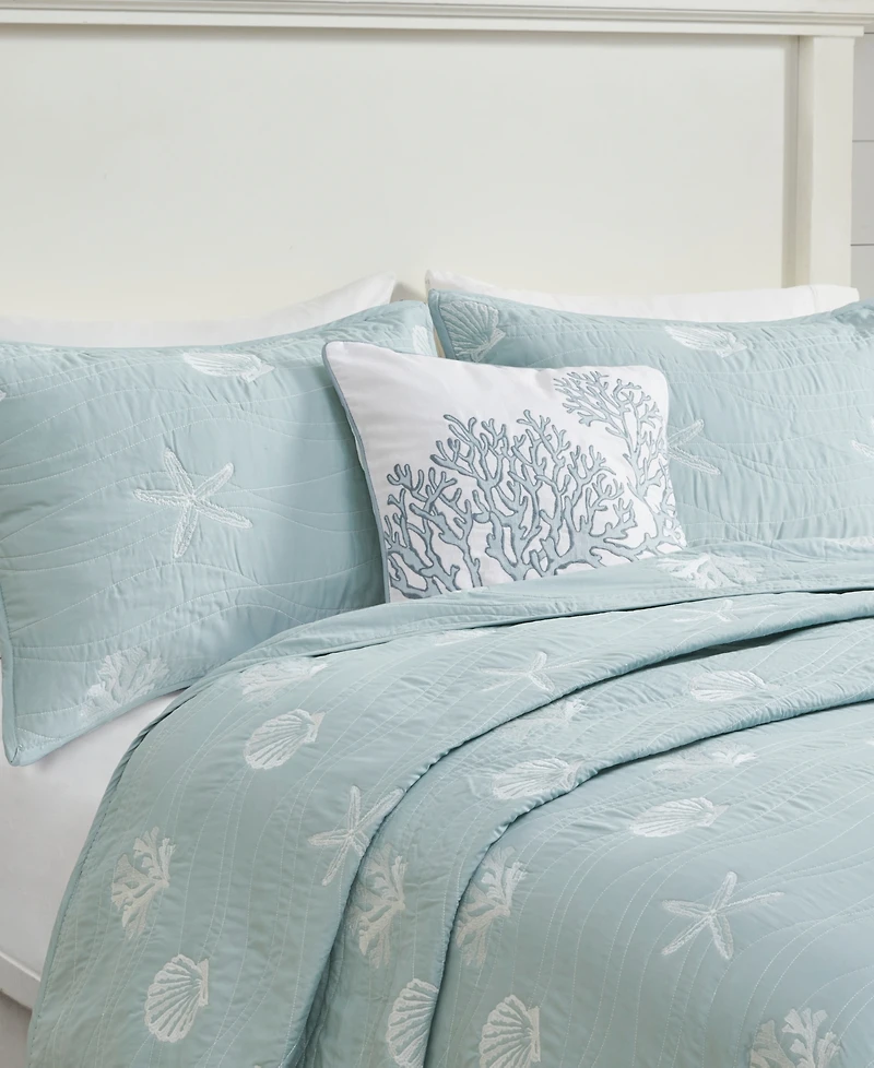 Harbor House Seaside Reversible 4-Pc. Quilt Set, Full/Queen