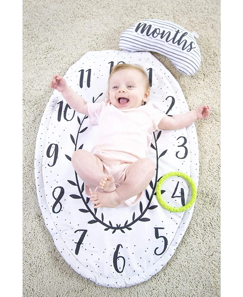 Sassy Tummy Time Play Mat with Large Mirror and Bolster