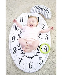 Sassy Tummy Time Play Mat with Large Mirror and Bolster
