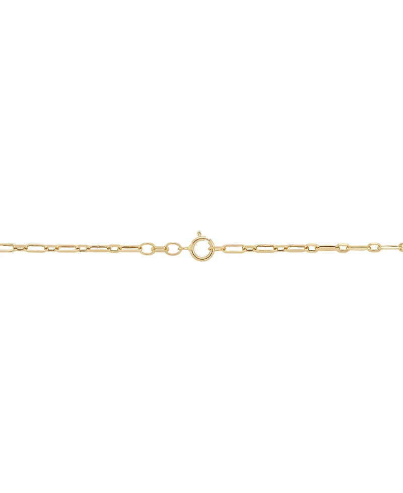 Children's Paperclip Link 13" Chain Necklace in 14k Gold