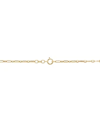 Children's Paperclip Link 13" Chain Necklace in 14k Gold