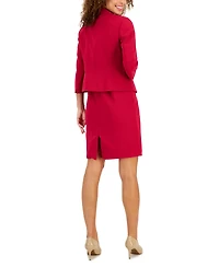 Le Suit Women's Shawl-Collar Jacket & Sheath Dress Suit