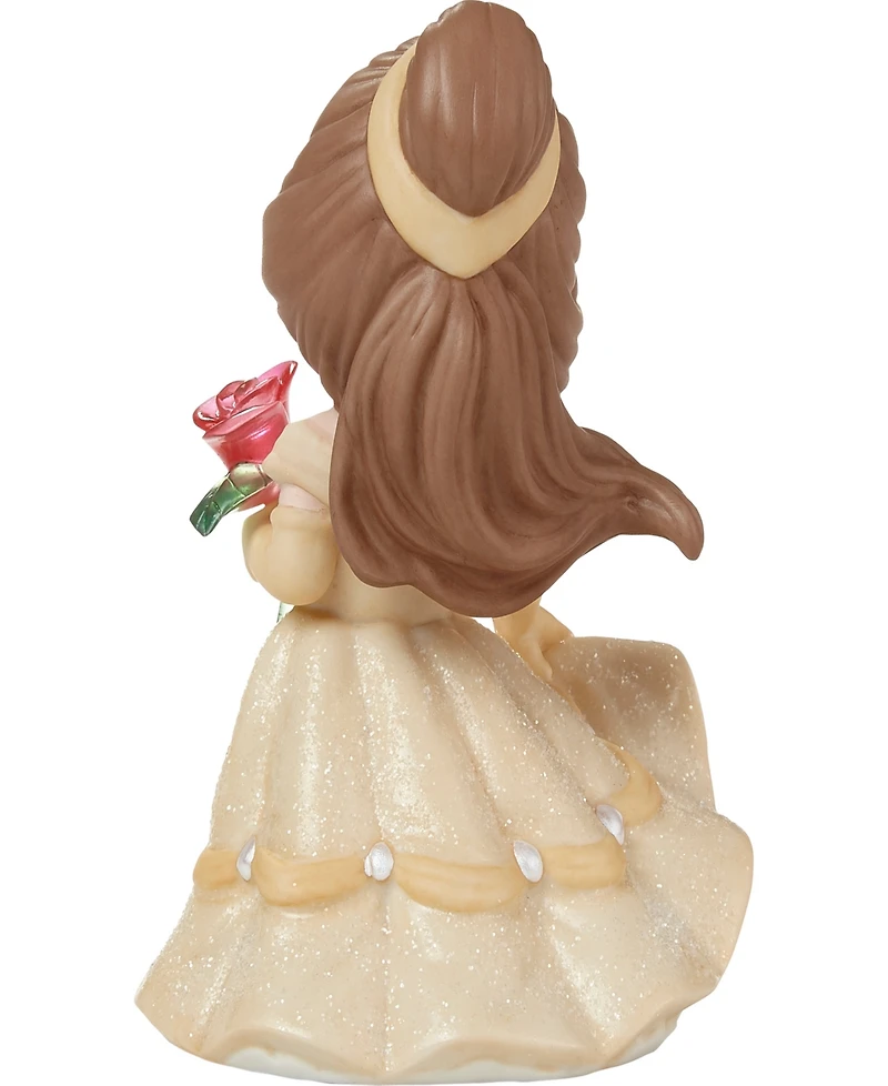 Precious Moments 222028 An Enchanting Moment Awaits Disney Belle Bisque Porcelain and Resin Figurine