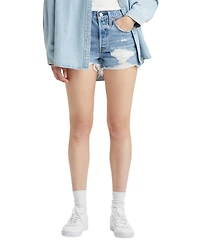 Levi's Women's 501 Button Fly Cotton High-Rise Denim Shorts