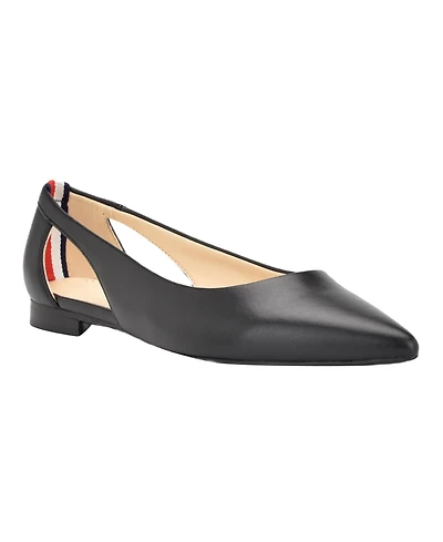 Tommy Hilfiger Women's Velahi Cutout Pointy Toe Flats