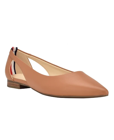 Tommy Hilfiger Women's Velahi Cutout Pointy Toe Flats
