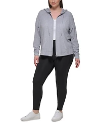 Calvin Klein Performance Ruched-Sleeve Zip Hoodie