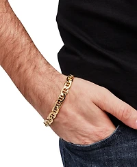 Lightweight Men's Mariner Link Chain Bracelet in 10k Gold