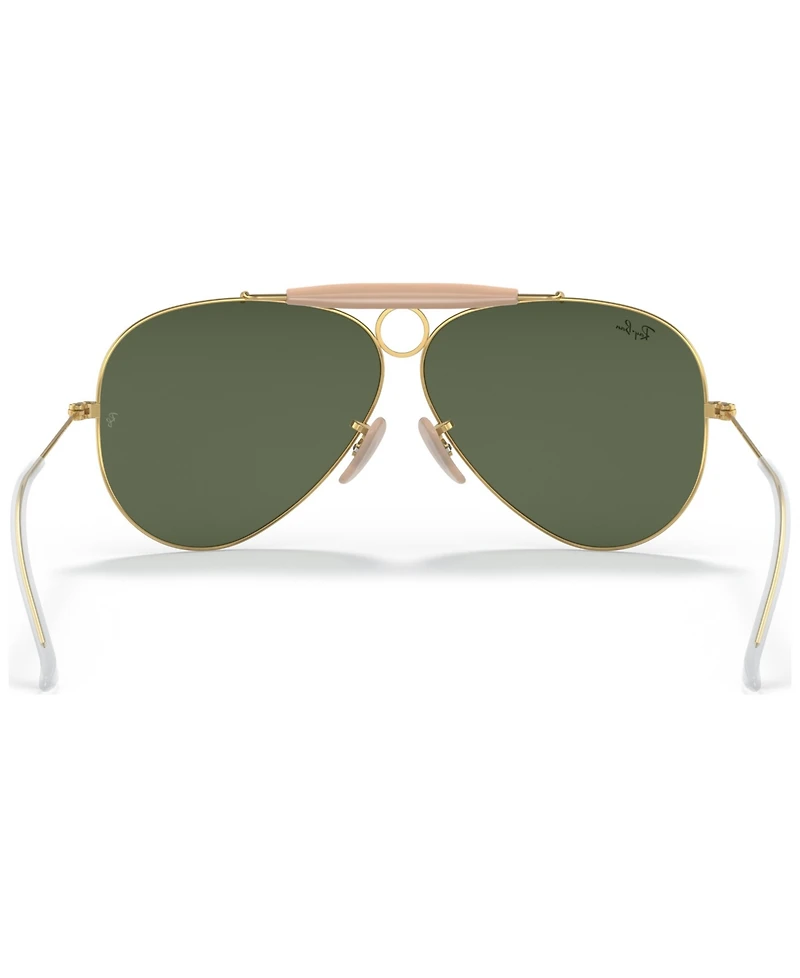 Ray-Ban Unisex Shooter Aviation Collection Sunglasses, RB313858-x 58