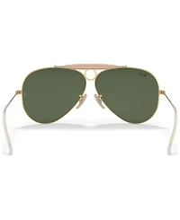 Ray-Ban Unisex Shooter Aviation Collection Sunglasses, RB313858-x 58
