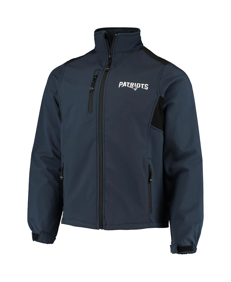 Men's Dunbrooke Navy New England Patriots Circle Softshell Fleece Full-Zip Jacket