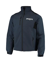 Men's Dunbrooke Navy New England Patriots Circle Softshell Fleece Full-Zip Jacket