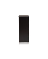 Baxton Studio Ernest Modern and Contemporary 38.4" Finished Wood 2-Door Shoe Storage Cabinet