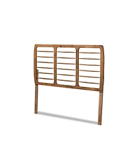 Baxton Studio Carolyn Mid-Century Modern Queen Size Finished Wood Headboard