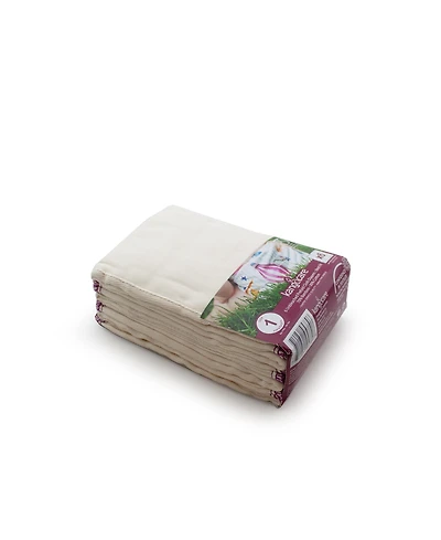 Kanga Care rayon from Bamboo Prefold Cloth Diapers (6pk) - Size 1 : Newborn Beige