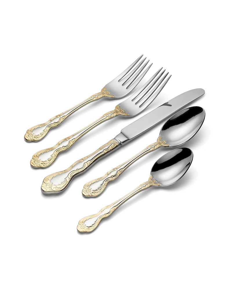 Oneida Golden Mandolina 45-Pc. Flatware Set, Service for 8
