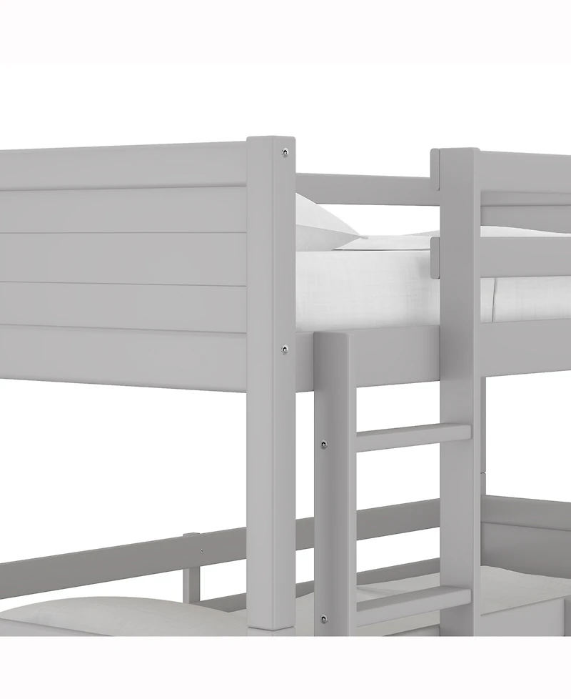 Hillsdale By Living Essentials Wood Capri Triple Bunk Bed