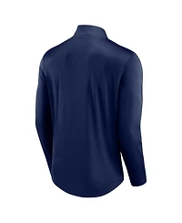 Men's Fanatics Navy Tampa Bay Rays Tough Minded Quarter-Zip Jacket