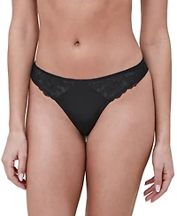 Women's Minx No-Show Comfortable Lace Thong 2 Pack
