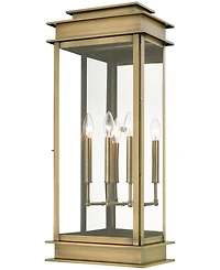 Livex Princeton 3 Light Outdoor Extra Large Wall Lantern