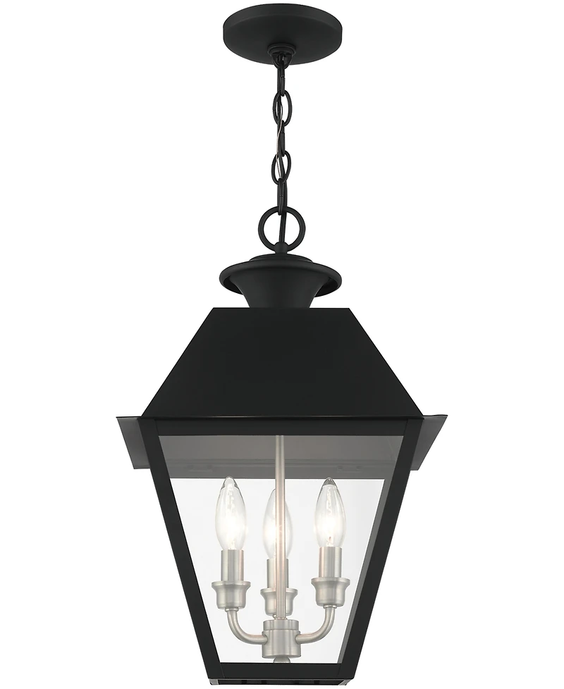 Livex Wentworth 3 Light Outdoor Pendant Lantern