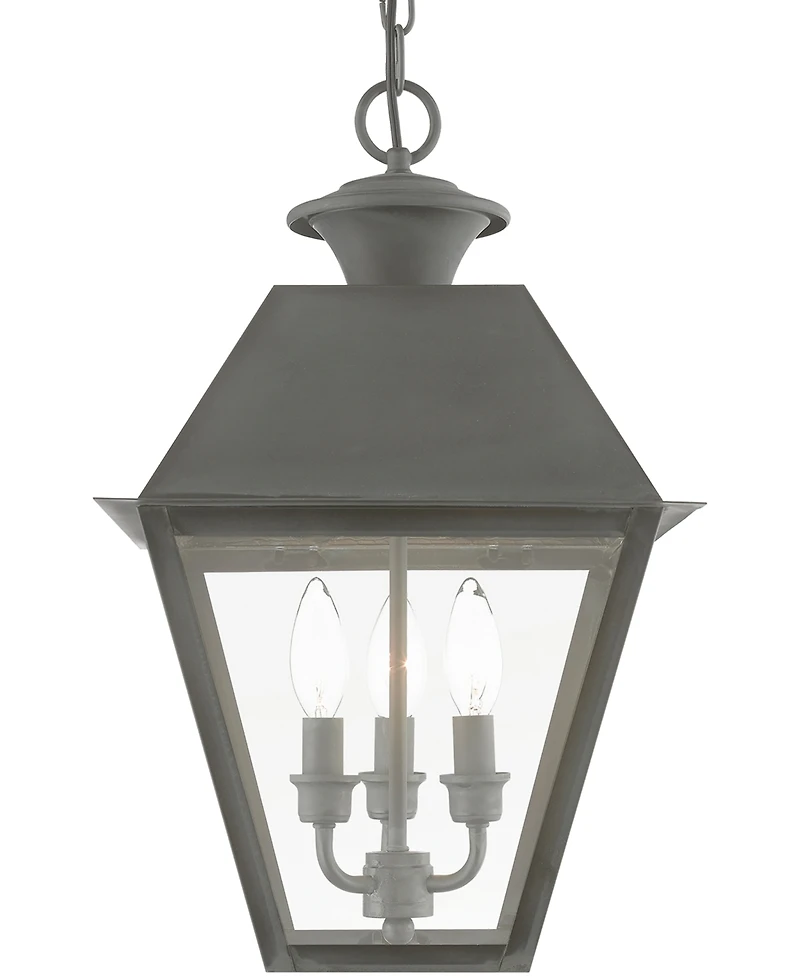 Livex Wentworth 3 Light Outdoor Large Pendant Lantern