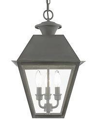 Livex Wentworth 3 Light Outdoor Large Pendant Lantern